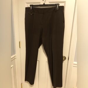 Talbots Woman 18W brown dress slacks. Belt loops, side pockets. Exc Condition